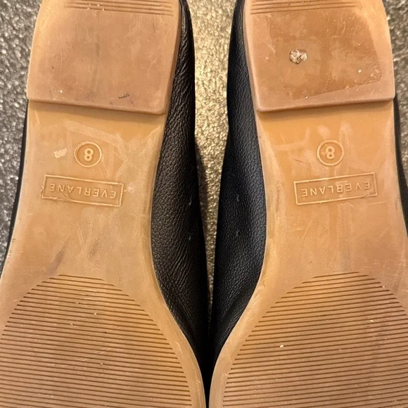 Everlane the Day Glove Black Leather Ballet Flats - size 8 - Picture 2 of 8